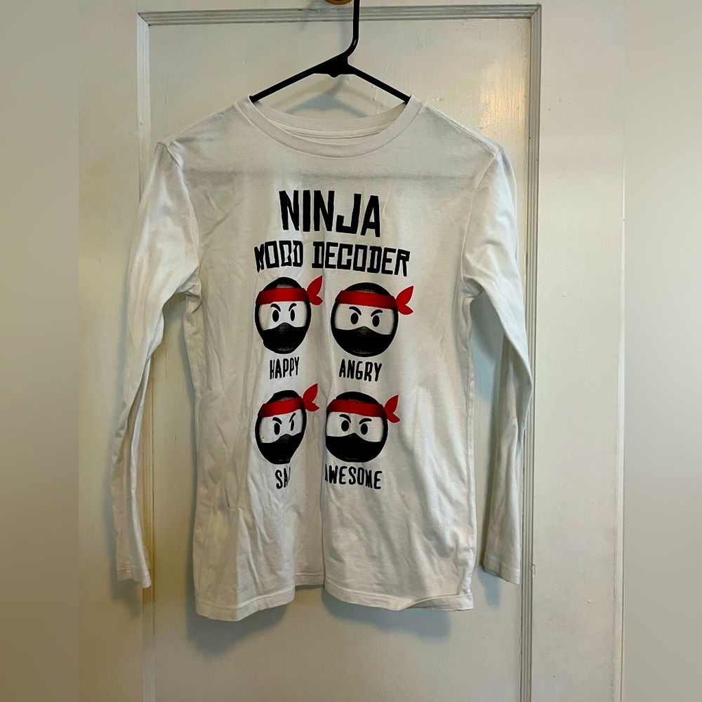 Long sleeved cotton Tee for your Ninja lover!
